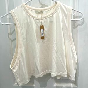 Skims Boyfriend Cropped Tank in Marble Size M